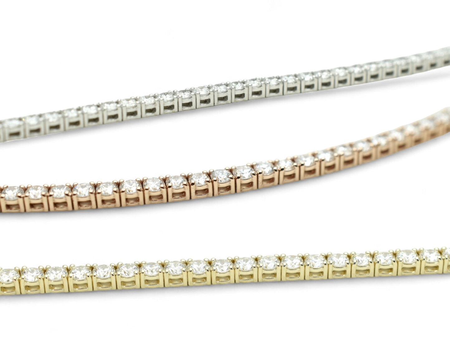 10ct. Lab-Grown Diamond Tennis Bracelet | 4.00mm | 14K Solid Gold with E-F VS+ Diamonds