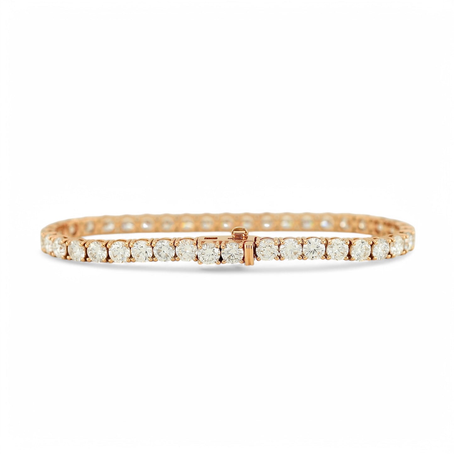 10ct. Lab-Grown Diamond Tennis Bracelet | 4.00mm | 14K Solid Gold with E-F VS+ Diamonds