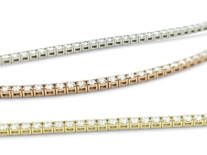 9ct. Lab-Grown Diamond Tennis Bracelet | 3.75mm | 14K Solid Gold with E-F VS+ Diamonds