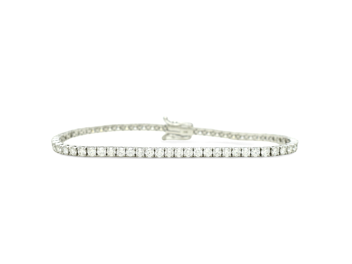 4.70ct. Lab-Grown Diamond Tennis Bracelet | 2.65mm | 14K Solid Gold with E-F VS+ Diamonds