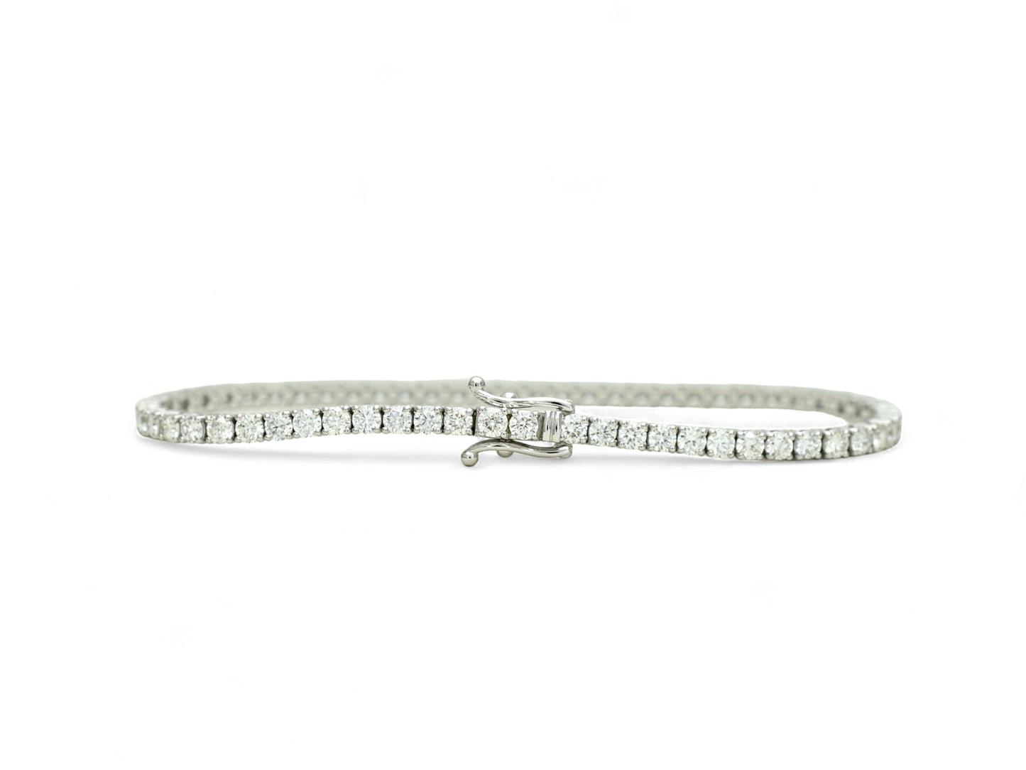 4.70ct. Lab-Grown Diamond Tennis Bracelet | 2.65mm | 14K Solid Gold with E-F VS+ Diamonds