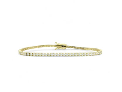 4.70ct. Lab-Grown Diamond Tennis Bracelet | 2.65mm | 14K Solid Gold with E-F VS+ Diamonds