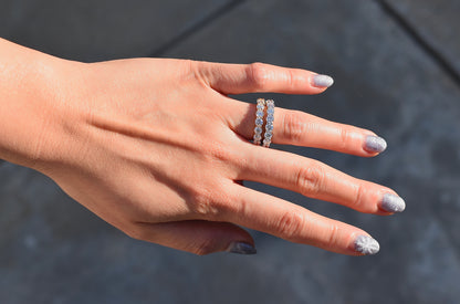 3.50ct. Eternity Ring | 3.75mm | 14K Solid Gold with E-F VS+ Lab-Grown Diamonds