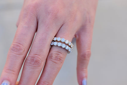 3.50ct. Eternity Ring | 3.75mm | 14K Solid Gold with E-F VS+ Lab-Grown Diamonds