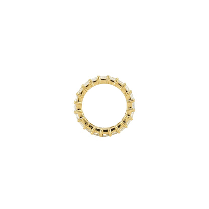 Emerald Cut Eternity Ring | 4x3mm | 14K Solid Gold with E-F VS+ Lab-Grown Diamonds