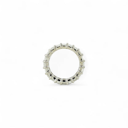 Emerald Cut Eternity Ring | 4x3mm | 14K Solid Gold with E-F VS+ Lab-Grown Diamonds