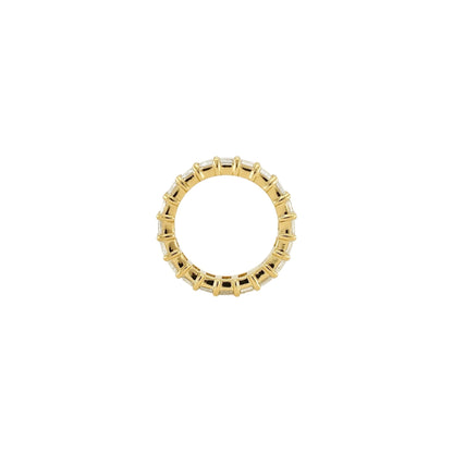 Emerald Cut Eternity Ring | 5x3mm | 14K Solid Gold with E-F VS+ Lab-Grown Diamonds