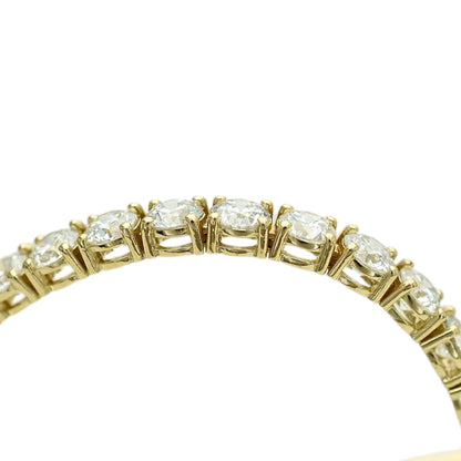 10.5-13ct. Lab-Grown Diamond Tennis Bracelet | 4.35mm | 14K Solid Gold with E-F VS+ Diamonds