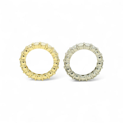 3.50ct. Eternity Ring | 3.75mm | 14K Solid Gold with E-F VS+ Lab-Grown Diamonds