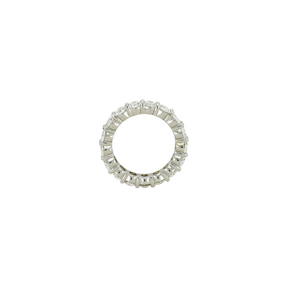 Oval Cut Eternity Ring | 5.3x3.8mm | 14K Solid Gold with E-F VS+ Lab-Grown Diamonds