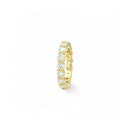 3.50ct. Eternity Ring | 3.75mm | 14K Solid Gold with E-F VS+ Lab-Grown Diamonds