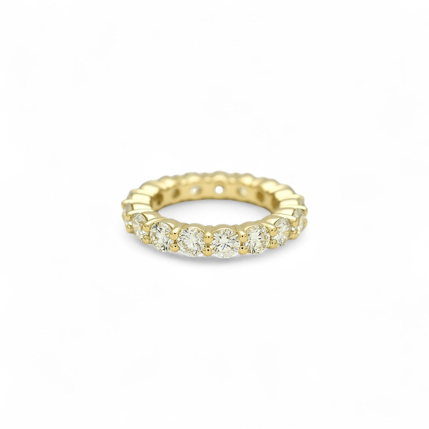 3.50ct. Eternity Ring | 3.75mm | 14K Solid Gold with E-F VS+ Lab-Grown Diamonds