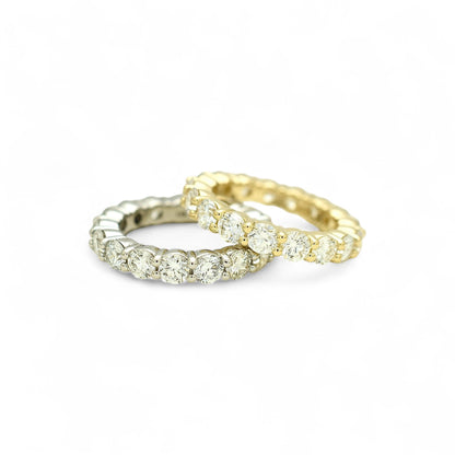 3.50ct. Eternity Ring | 3.75mm | 14K Solid Gold with E-F VS+ Lab-Grown Diamonds