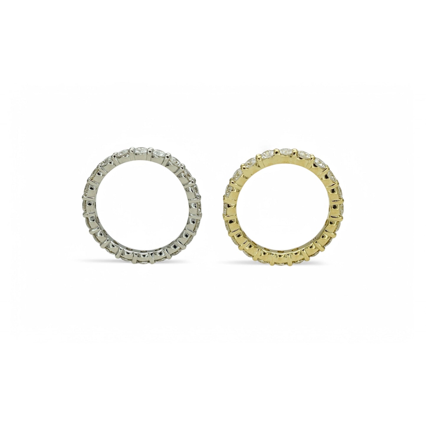 2.00ct. Eternity Ring | 3.00mm | 14K Solid Gold with E-F VS+ Lab-Grown Diamonds