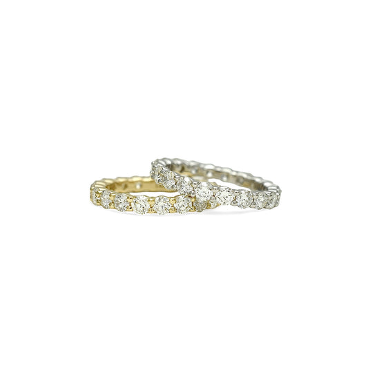 2.00ct. Eternity Ring | 3.00mm | 14K Solid Gold with E-F VS+ Lab-Grown Diamonds