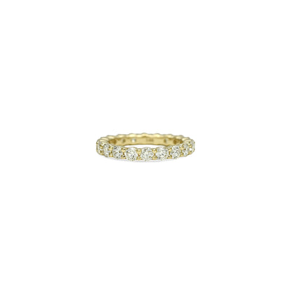 2.00ct. Eternity Ring | 3.00mm | 14K Solid Gold with E-F VS+ Lab-Grown Diamonds