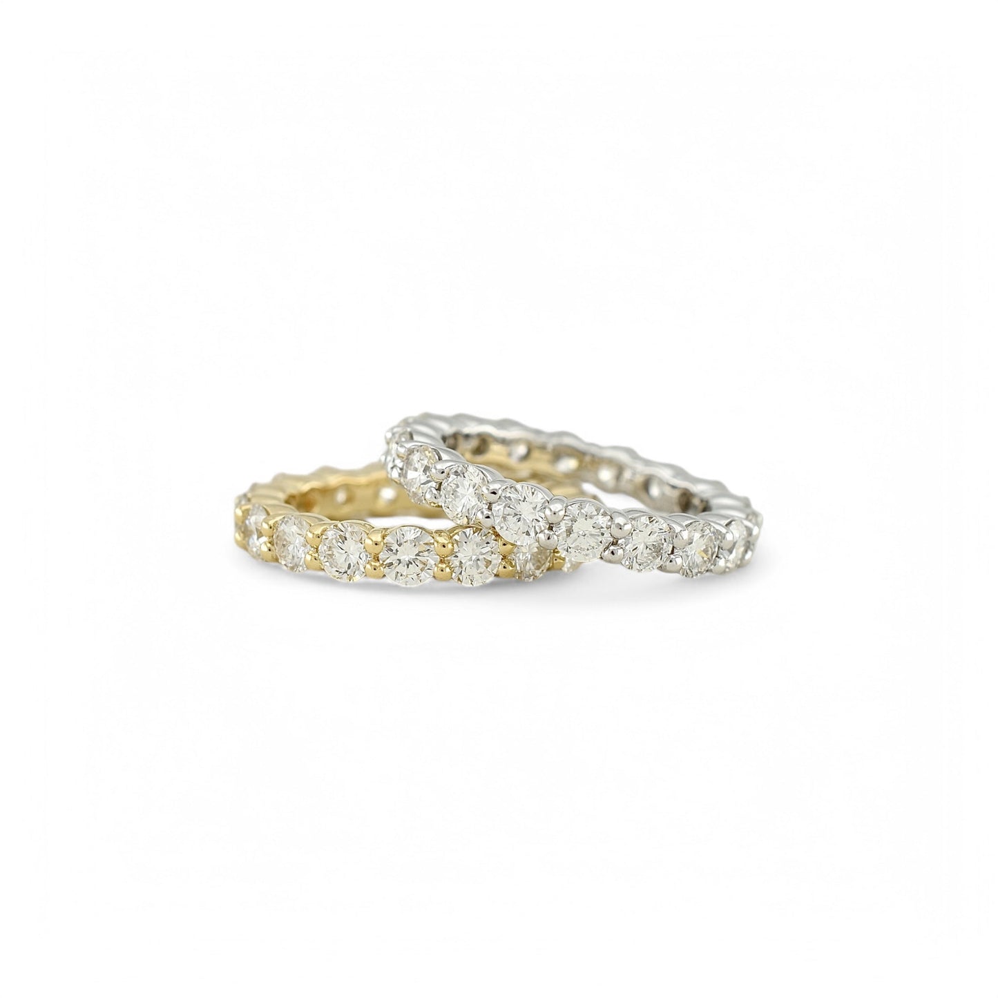 3.00ct. Eternity Ring | 3.50mm | 14K Solid Gold with E-F VS+ Lab-Grown Diamonds