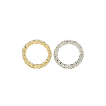 3.00ct. Eternity Ring | 3.50mm | 14K Solid Gold with E-F VS+ Lab-Grown Diamonds