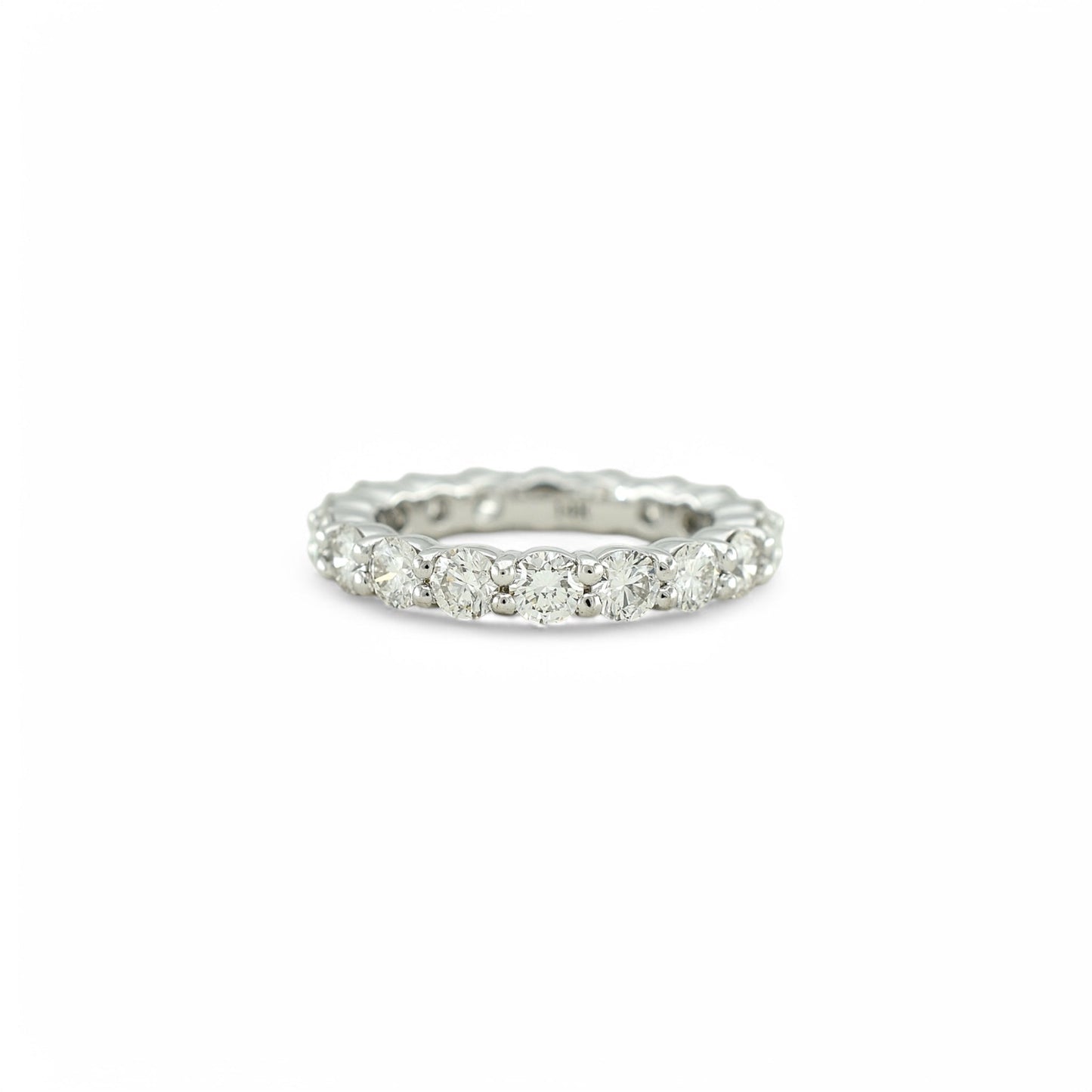 3.00ct. Eternity Ring | 3.50mm | 14K Solid Gold with E-F VS+ Lab-Grown Diamonds