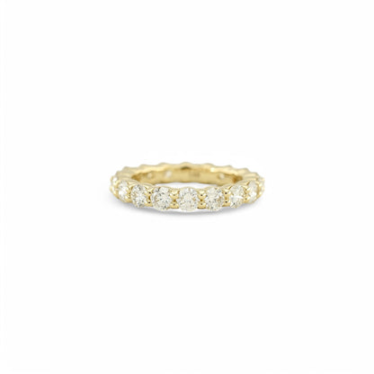 3.00ct. Eternity Ring | 3.50mm | 14K Solid Gold with E-F VS+ Lab-Grown Diamonds