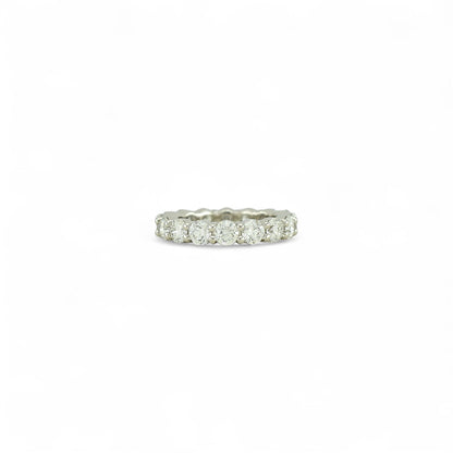 Round Cut Eternity Ring | 4.00mm | 14K Solid Gold with E-F VS+ Lab-Grown Diamonds