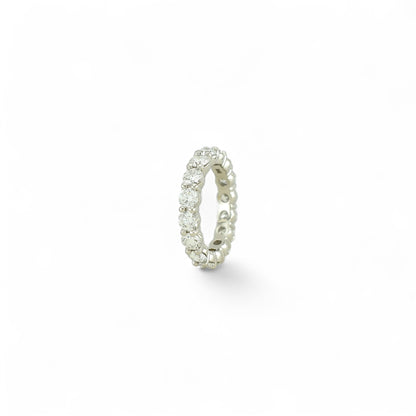 Round Cut Eternity Ring | 4.00mm | 14K Solid Gold with E-F VS+ Lab-Grown Diamonds