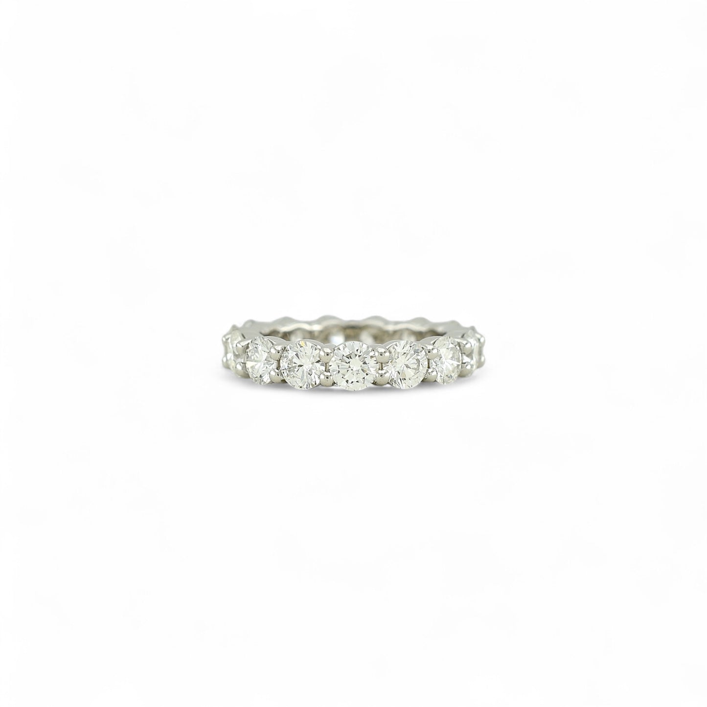 4.80ct. Eternity Ring | 4.30mm | 14K Solid Gold with E-F VS+ Lab-Grown Diamonds