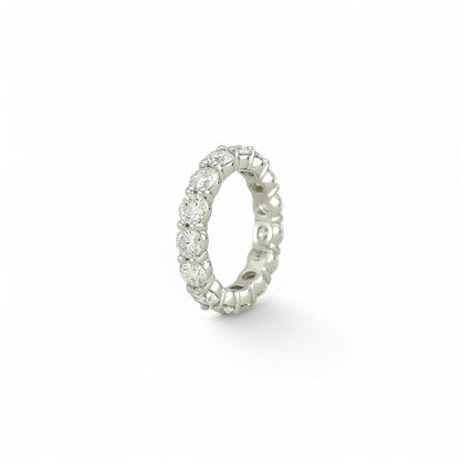 4.80ct. Eternity Ring | 4.30mm | 14K Solid Gold with E-F VS+ Lab-Grown Diamonds