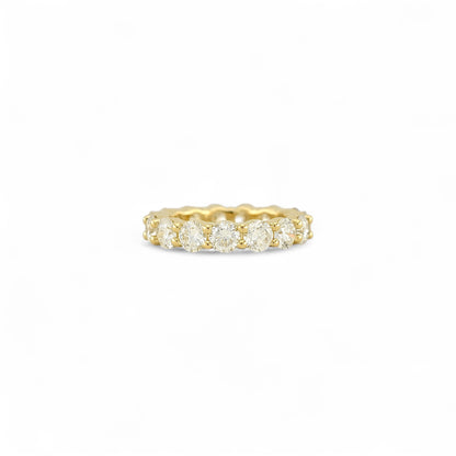 4.80ct. Eternity Ring | 4.30mm | 14K Solid Gold with E-F VS+ Lab-Grown Diamonds