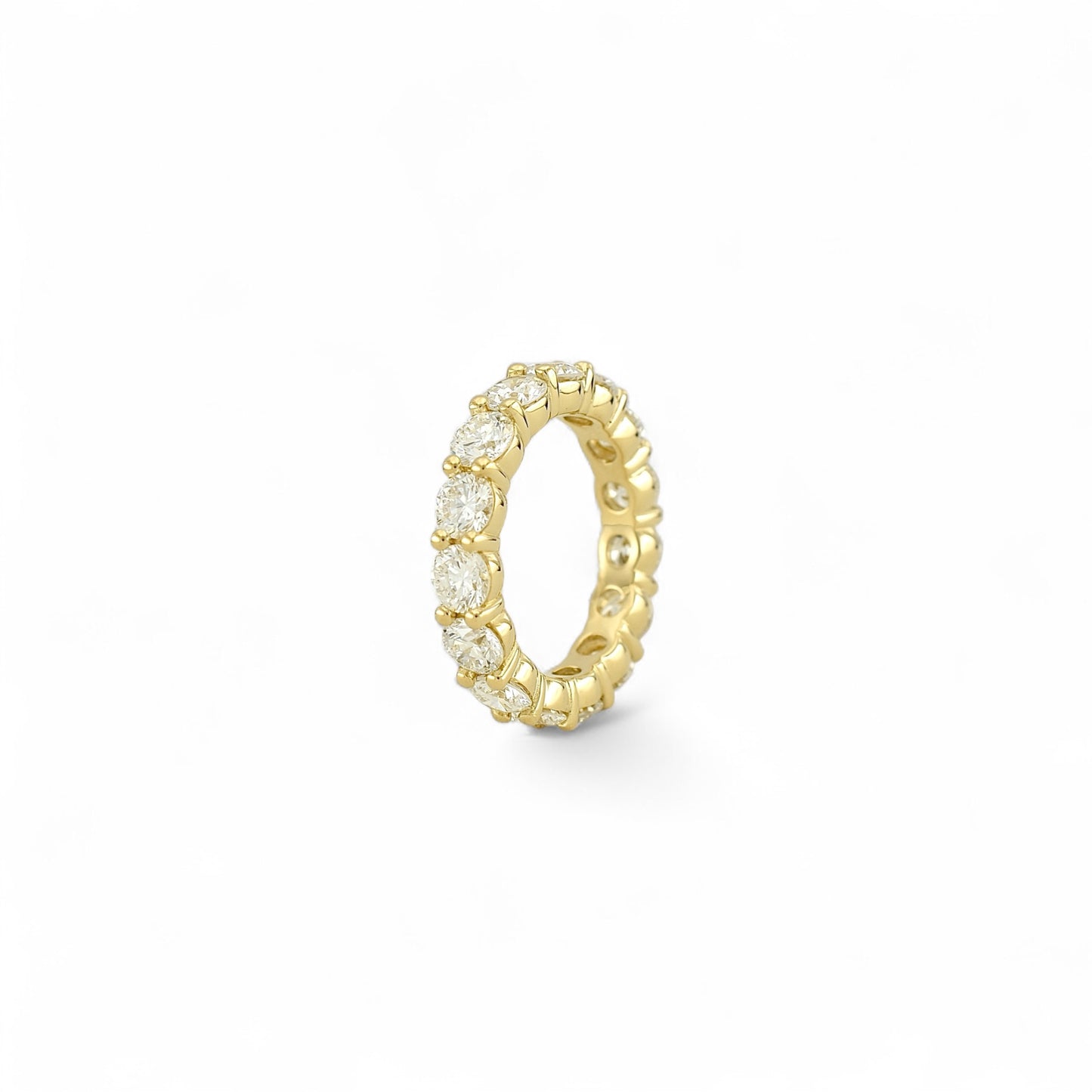 4.80ct. Eternity Ring | 4.30mm | 14K Solid Gold with E-F VS+ Lab-Grown Diamonds
