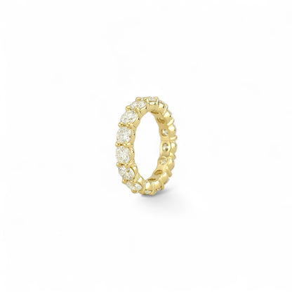4.80ct. Eternity Ring | 4.30mm | 14K Solid Gold with E-F VS+ Lab-Grown Diamonds