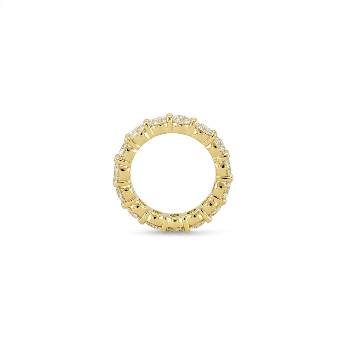 4.80ct. Eternity Ring | 4.30mm | 14K Solid Gold with E-F VS+ Lab-Grown Diamonds