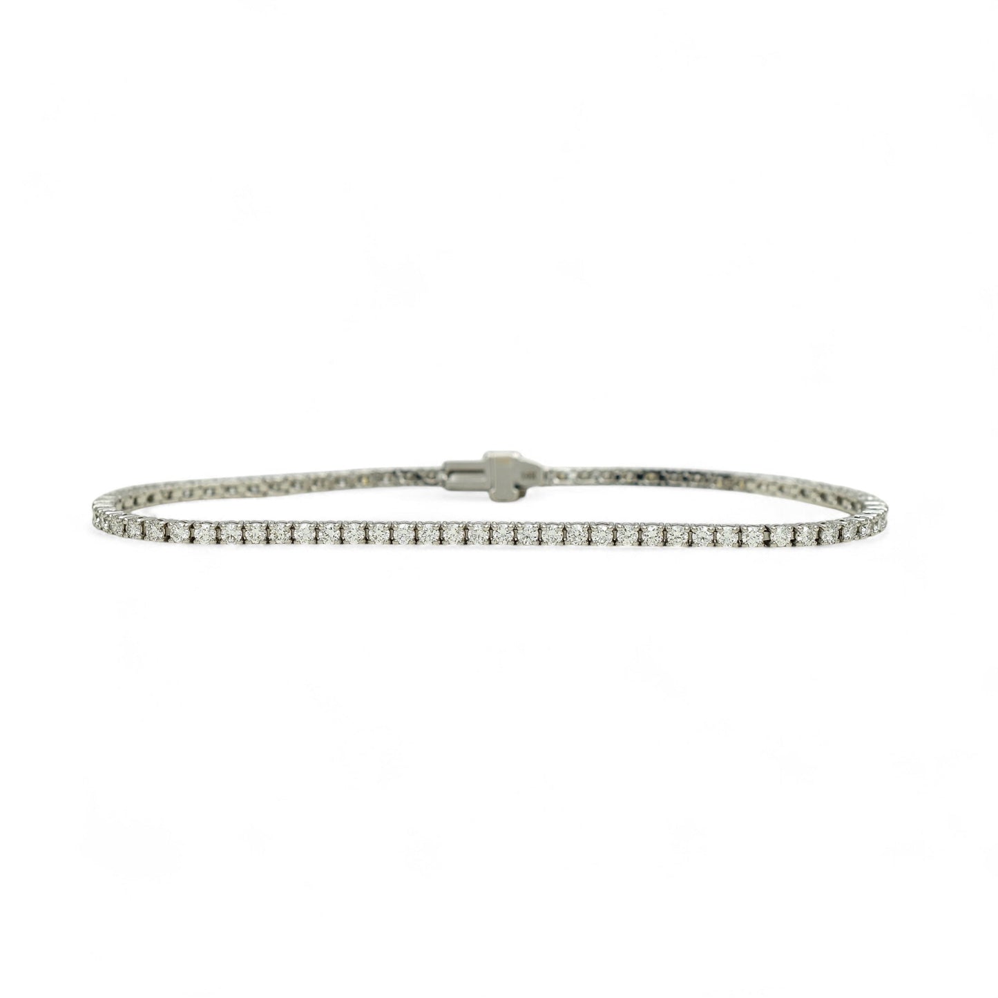 2-2.5ct. Lab-Grown Diamond Tennis Bracelet | 2.00mm | 14K Solid Gold with E-F VS+ Diamonds