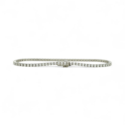 2.5ct. Lab-Grown Diamond Tennis Bracelet | 2.00mm | 14K Solid Gold with E-F VS+ Diamonds