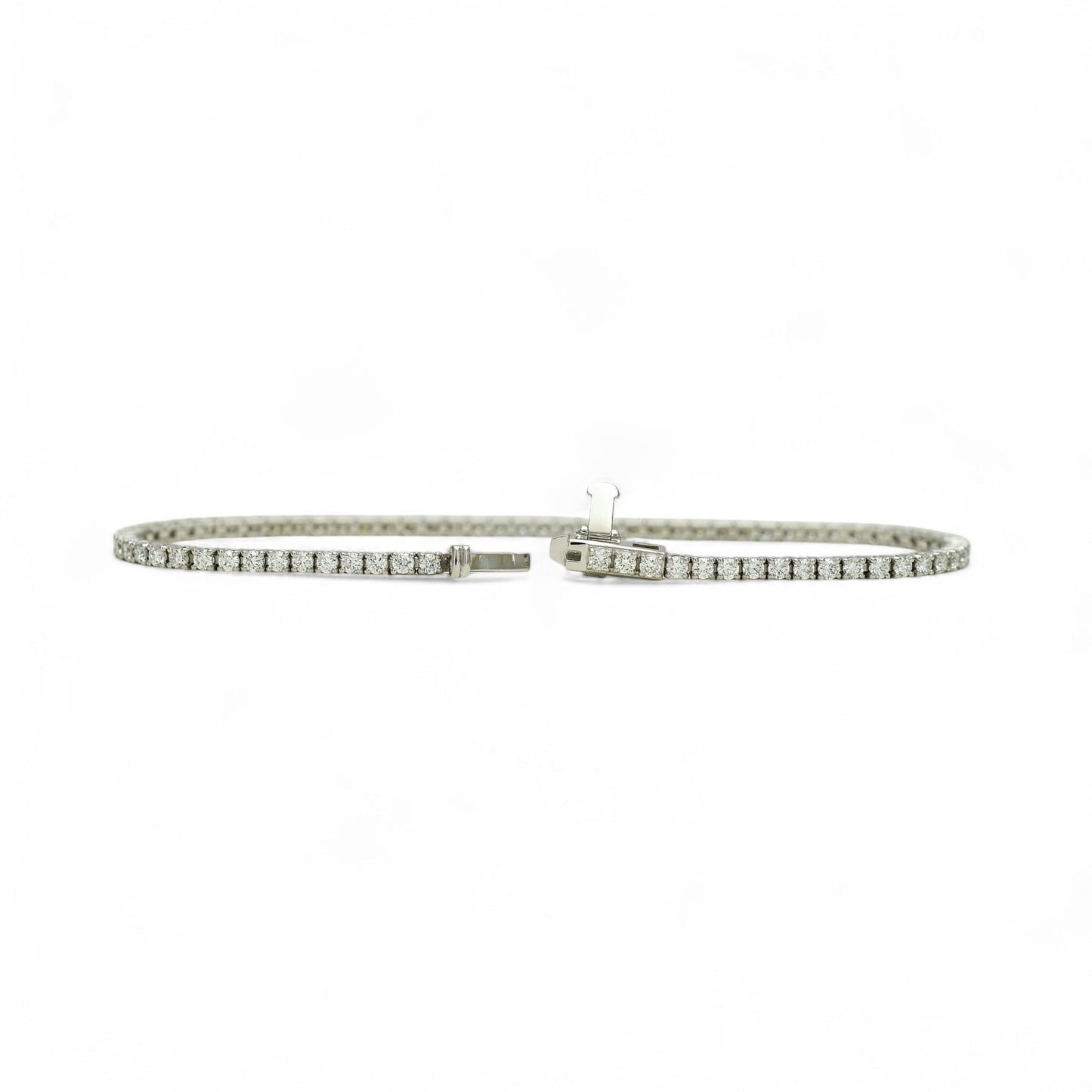 2-2.5ct. Lab-Grown Diamond Tennis Bracelet | 2.00mm | 14K Solid Gold with E-F VS+ Diamonds