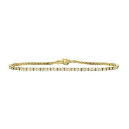 2.5ct. Lab-Grown Diamond Tennis Bracelet | 2.00mm | 14K Solid Gold with E-F VS+ Diamonds