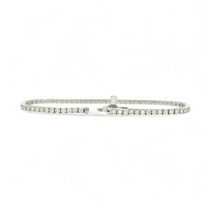 3-3.75ct. Lab-Grown Diamond Tennis Bracelet | 2.35mm | 14K Solid Gold with E-F VS+ Diamonds
