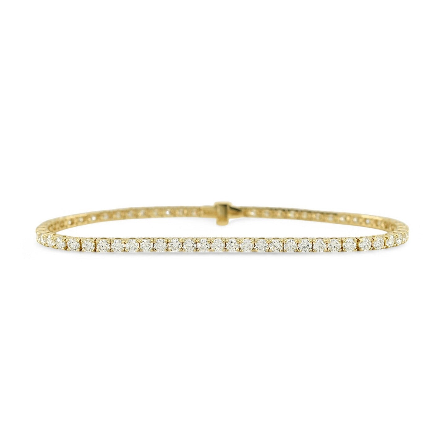 4-4.70ct. Lab-Grown DiamondTennis Bracelet | 2.65mm | 14K Solid Gold with E-F VS+ Diamonds