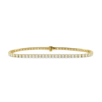 4-4.70ct. Lab-Grown DiamondTennis Bracelet | 2.65mm | 14K Solid Gold with E-F VS+ Diamonds