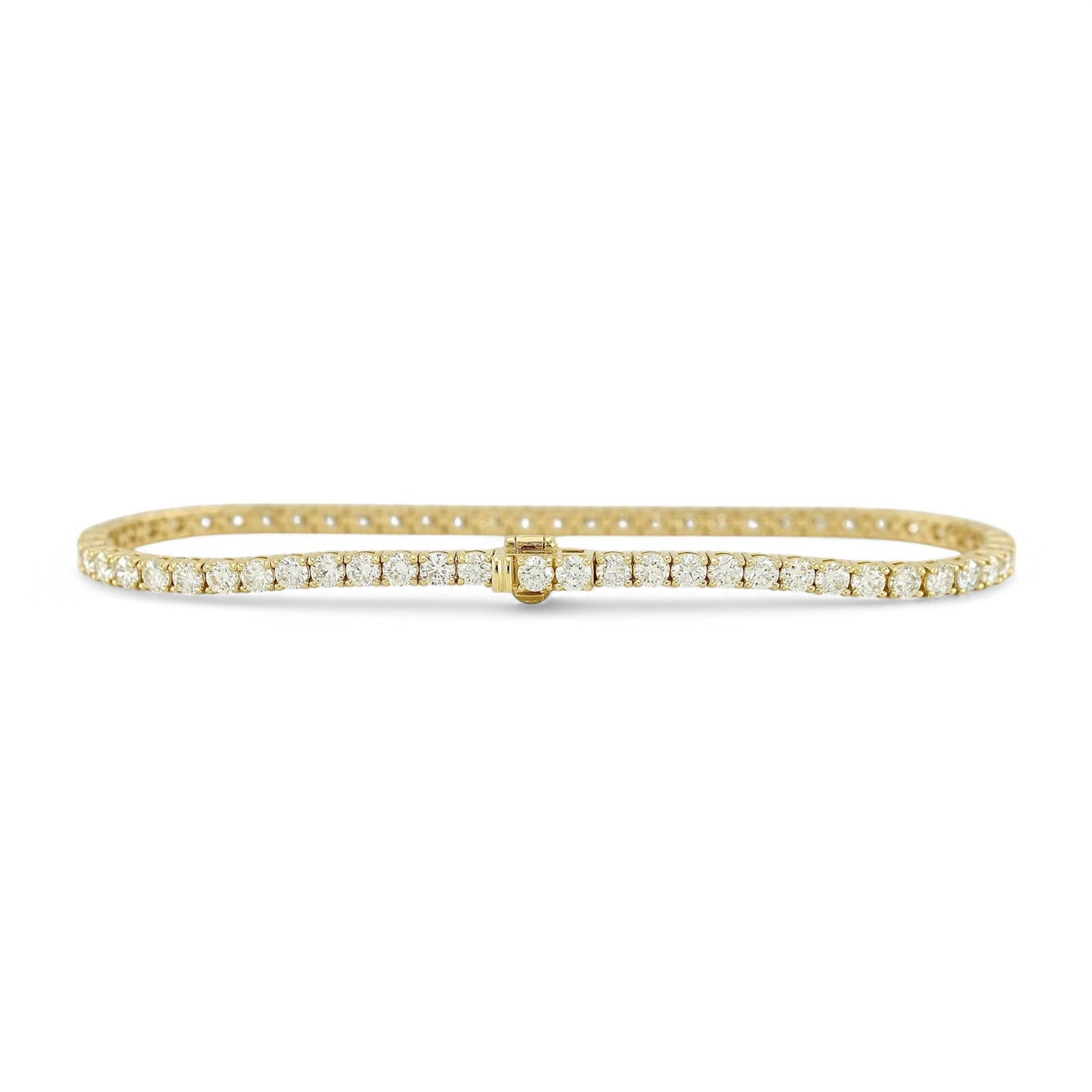 4-4.70ct. Lab-Grown DiamondTennis Bracelet | 2.65mm | 14K Solid Gold with E-F VS+ Diamonds