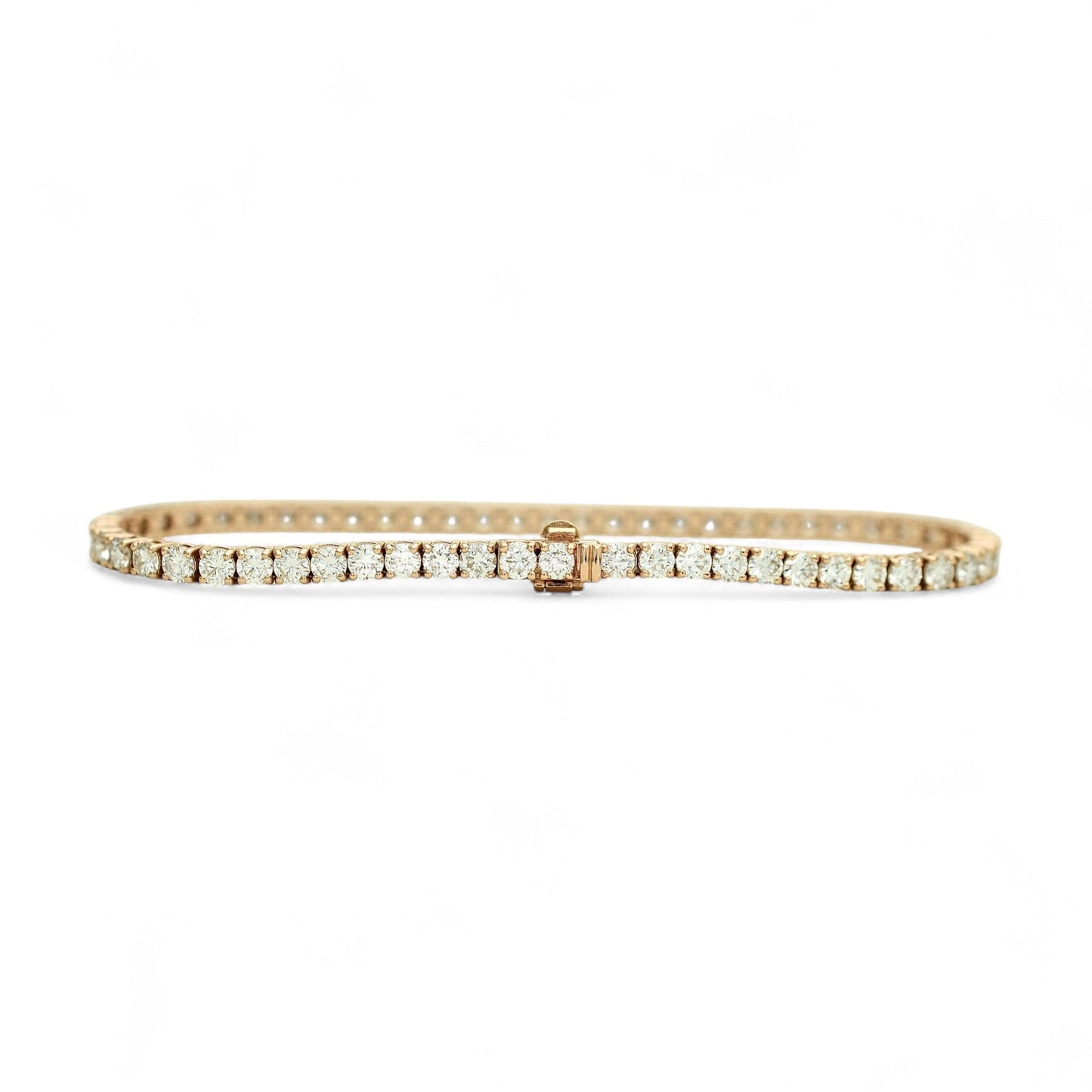 4-4.70ct. Lab-Grown DiamondTennis Bracelet | 2.65mm | 14K Solid Gold with E-F VS+ Diamonds