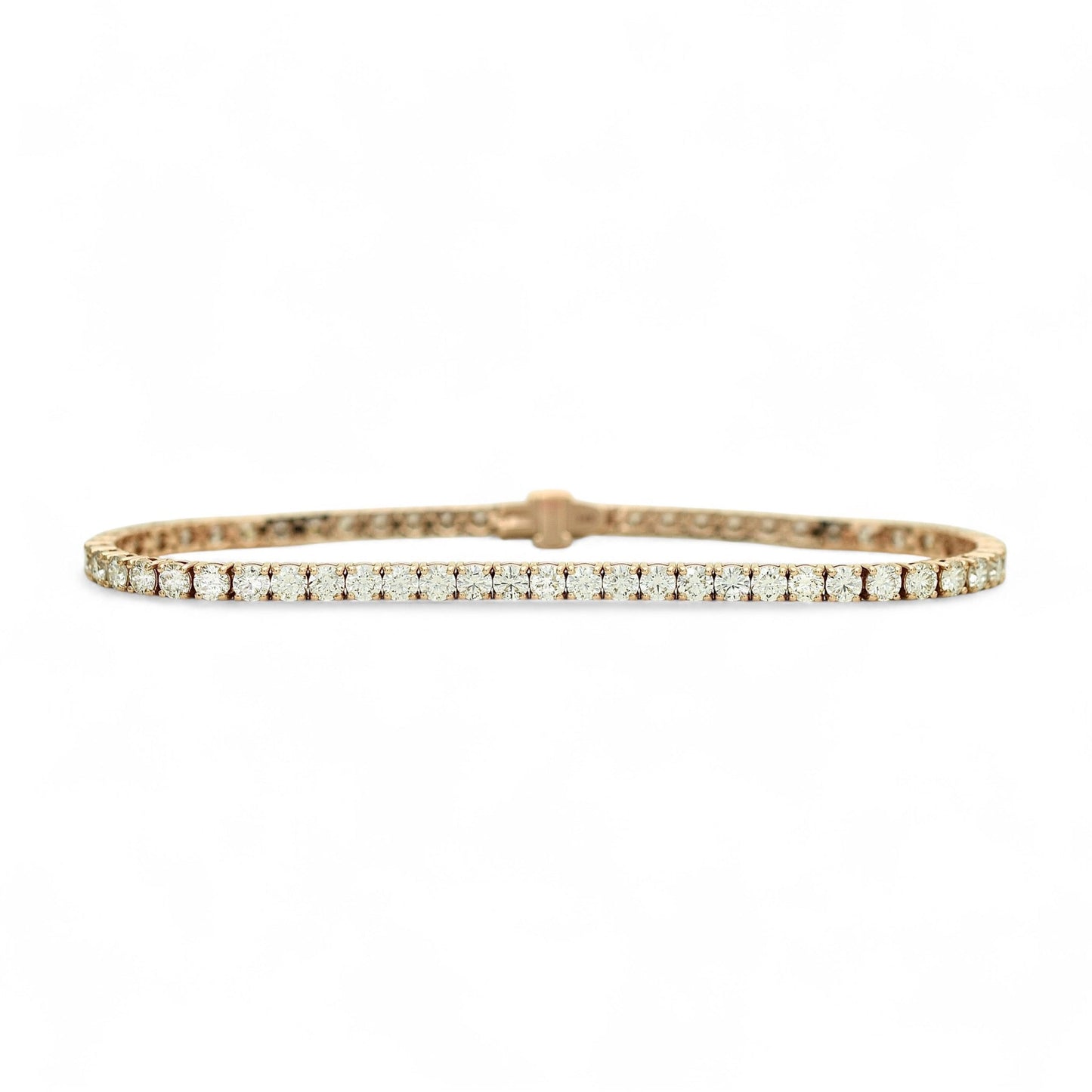 4.5-5.5ct. Lab-Grown Diamond Tennis Bracelet | 2.85mm | 14K Solid Gold with E-F VS+ Diamonds