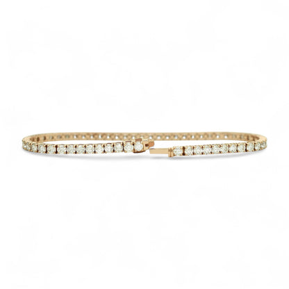 4-4.70ct. Lab-Grown DiamondTennis Bracelet | 2.65mm | 14K Solid Gold with E-F VS+ Diamonds