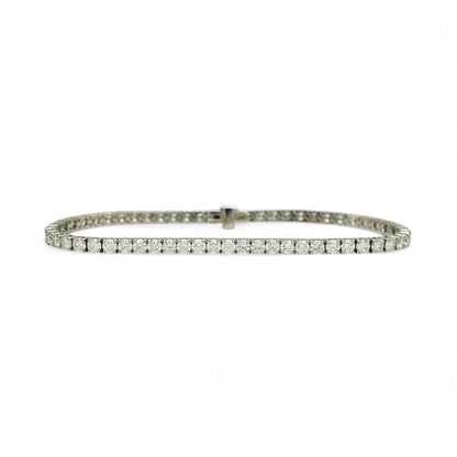 5ct. Lab-Grown Diamond Tennis Bracelet | 2.85mm | 14K Solid Gold with E-F VS+ Diamonds