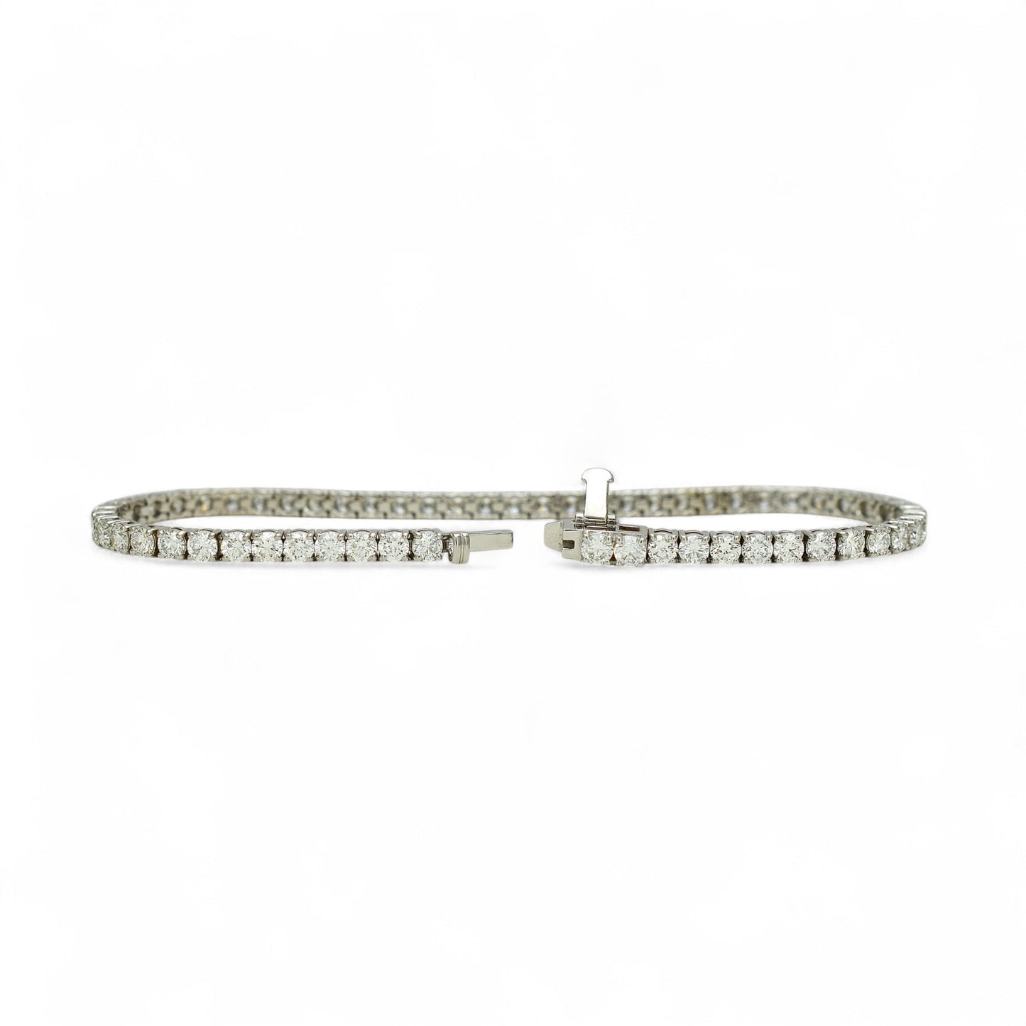 5ct. Lab-Grown Diamond Tennis Bracelet | 2.85mm | 14K Solid Gold with E-F VS+ Diamonds