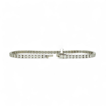 5ct. Lab-Grown Diamond Tennis Bracelet | 2.85mm | 14K Solid Gold with E-F VS+ Diamonds