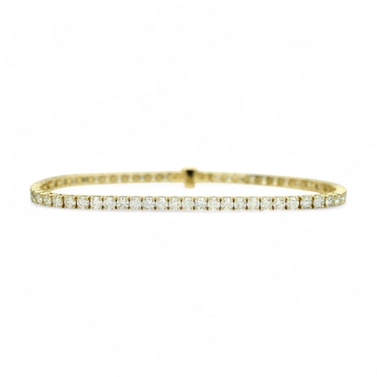 4.5-5.5ct. Lab-Grown Diamond Tennis Bracelet | 2.85mm | 14K Solid Gold with E-F VS+ Diamonds
