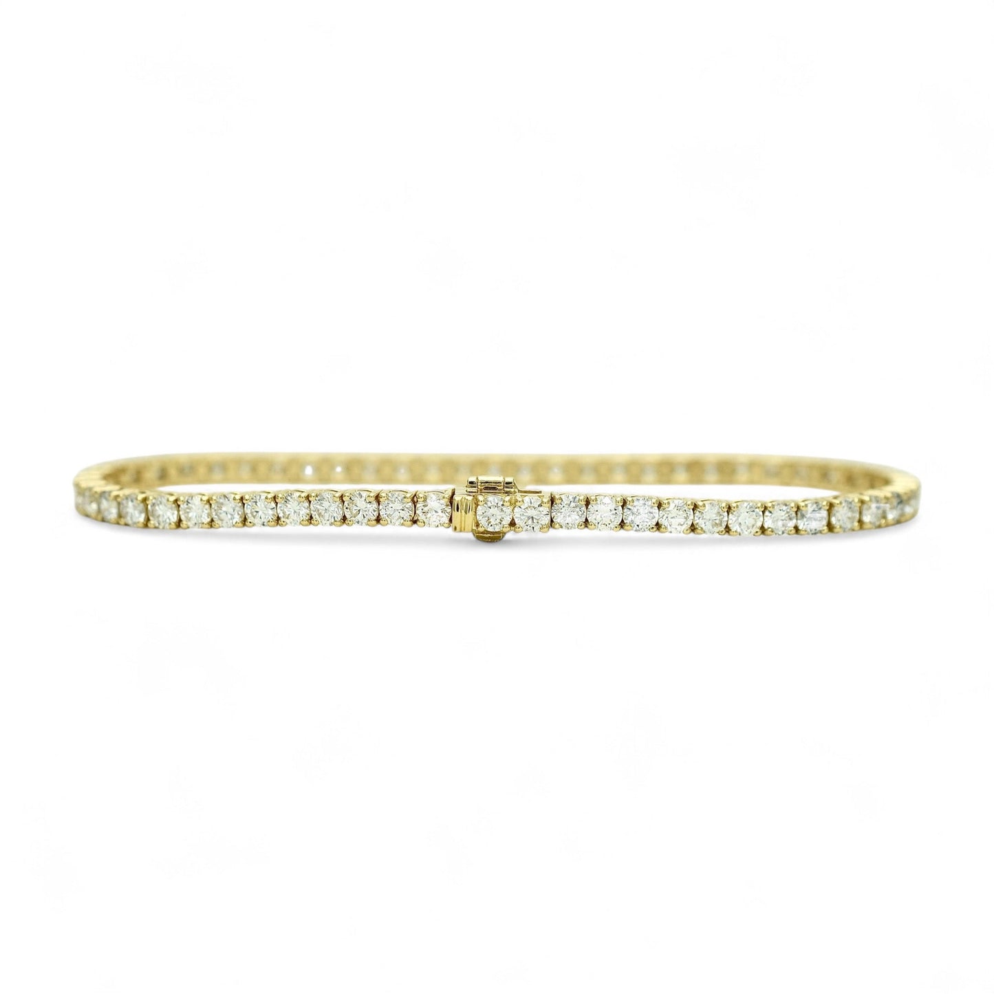 5ct. Lab-Grown Diamond Tennis Bracelet | 2.85mm | 14K Solid Gold with E-F VS+ Diamonds