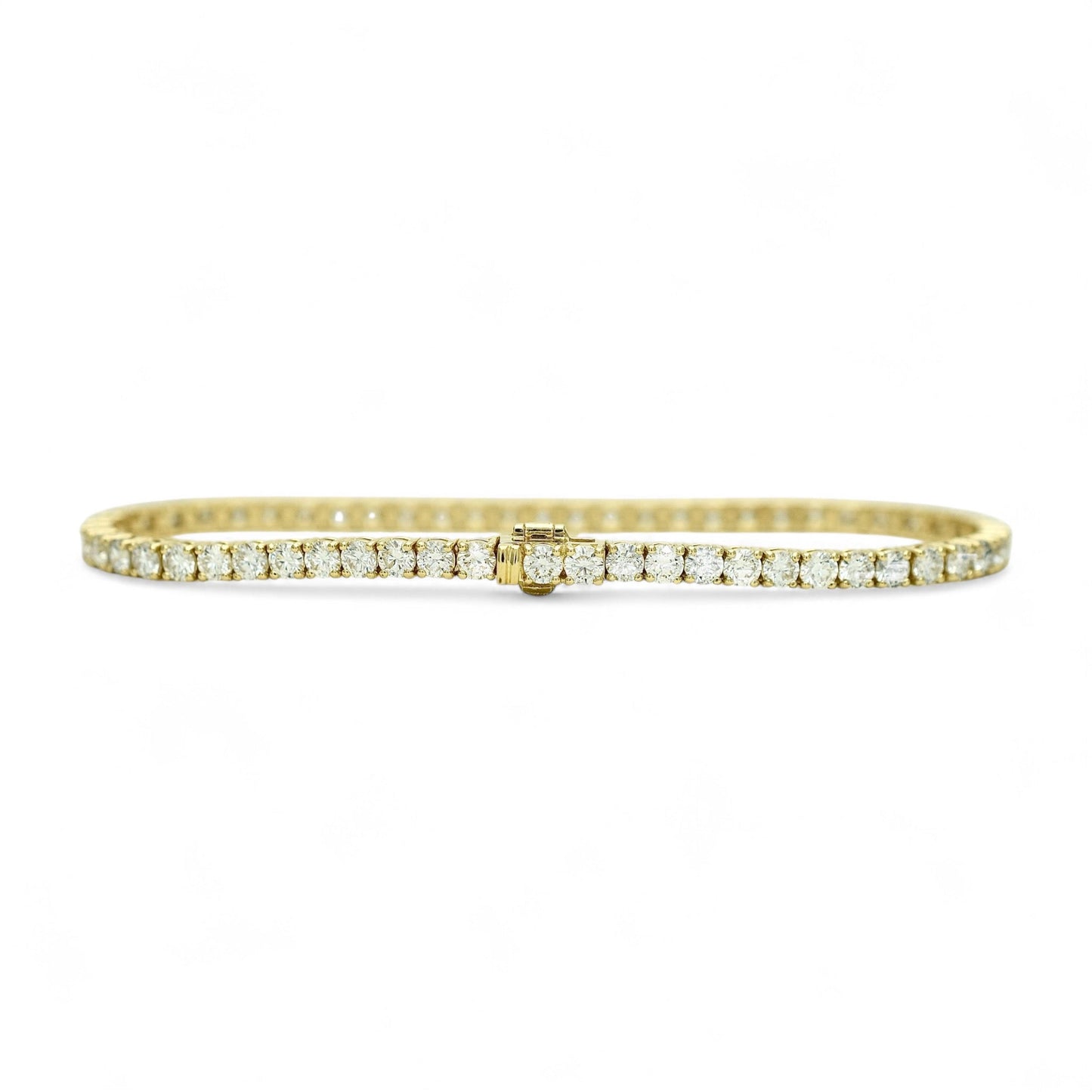 4.5-5.5ct. Lab-Grown Diamond Tennis Bracelet | 2.85mm | 14K Solid Gold with E-F VS+ Diamonds