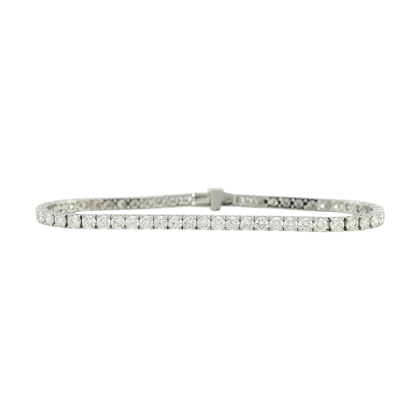 5.3-6.5ct. Lab-Grown Diamond Tennis Bracelet | 3.00mm | 14K Solid Gold with E-F VS+ Diamonds